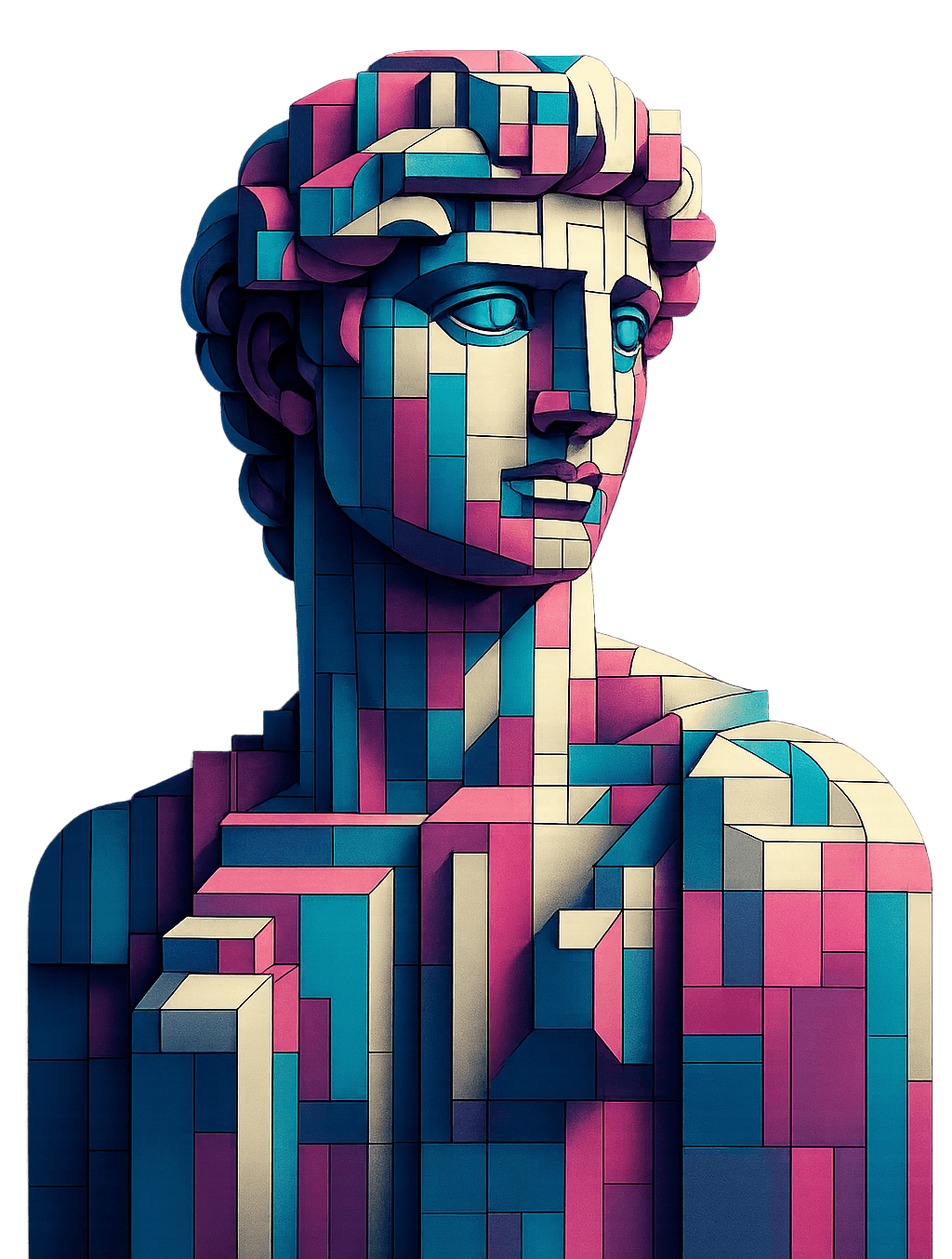 Abstract statue representing data ownership