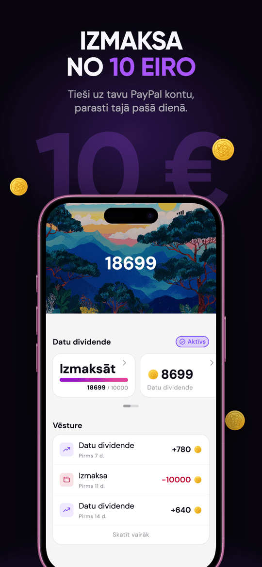 Tavas datu dividendes izmaksa